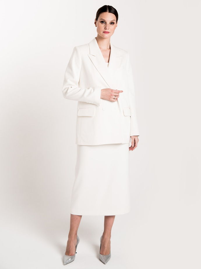 Двубортный прямой жакет