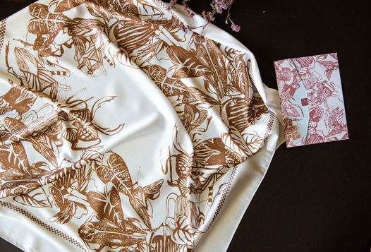 Шелковый платок Скансен (в двух цветах)