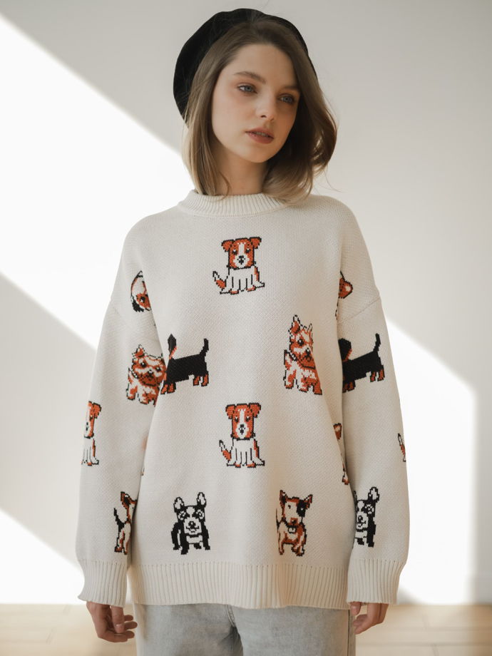 Свитер с собаками