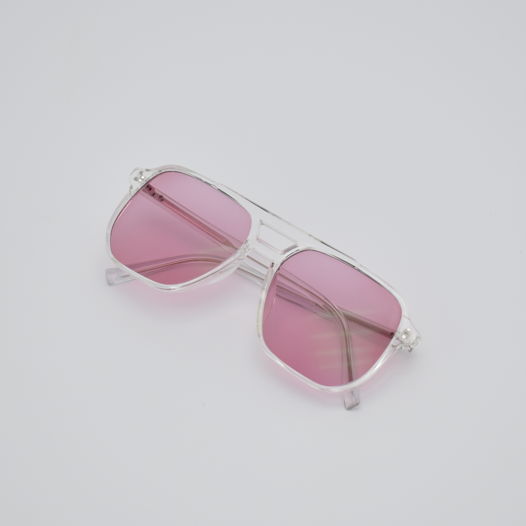 Фотохромные имиджевые-солнцезащитные очки YURA | Розовое затемнение 40% | Двухстороннее антибликовое покрытие