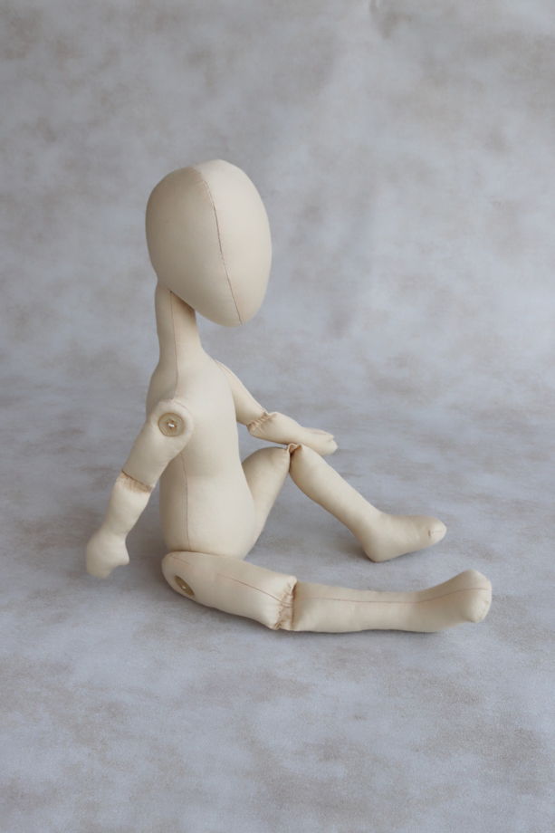 Августина, 45 см. Заготовка интерьерной куклы из текстиля для хобби, творчества, рукоделия
