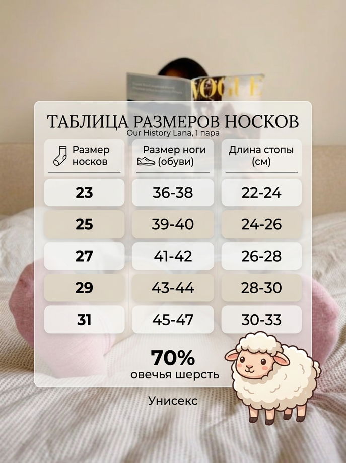 Носки полушерстяные черные