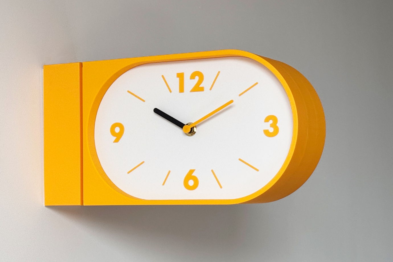 Настенные двусторонние часы, лимонные