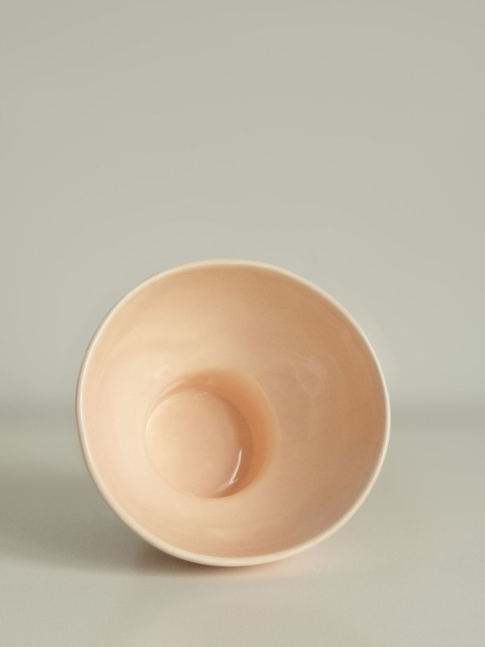 Ваза для кензана керамическая персиковая