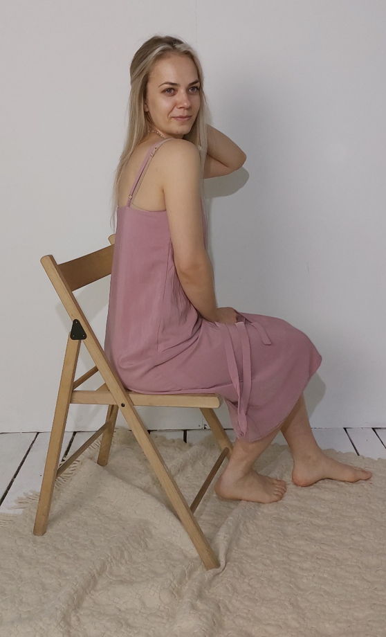 Платье-комбинация из ткани Тенсел