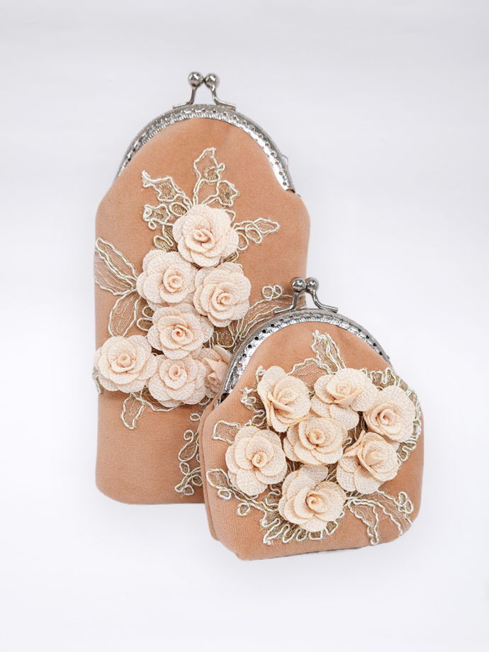 Женский кошелек велюр