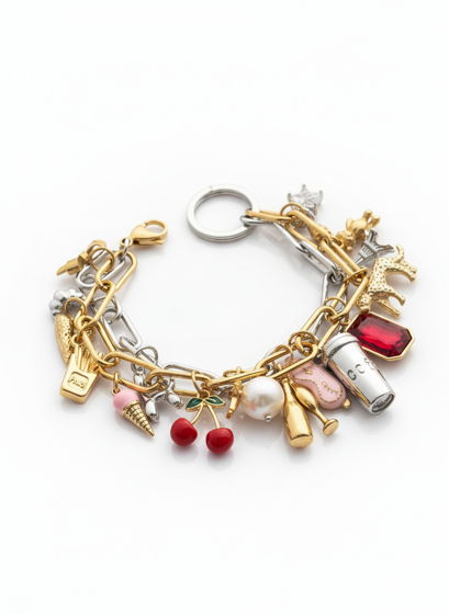 Браслет с подвесками J’aime Paris