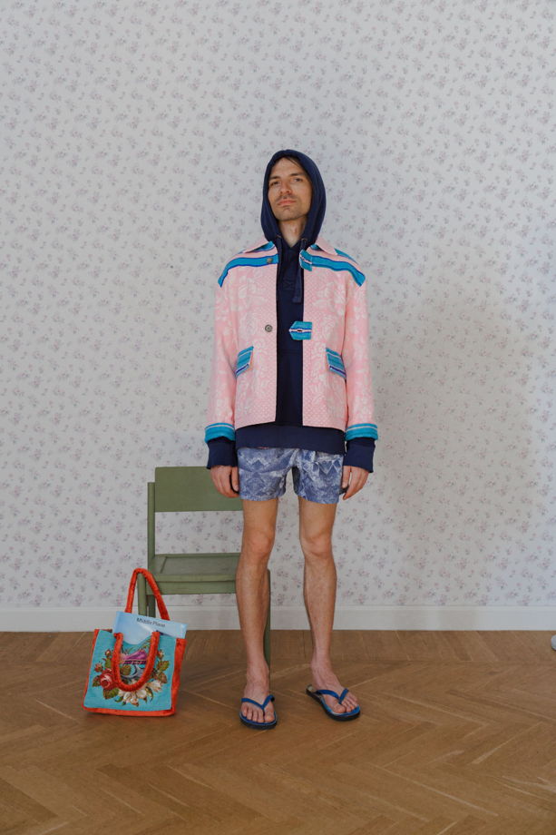 Пиджак Розовый в Полоску/Striped and Pink Jacket