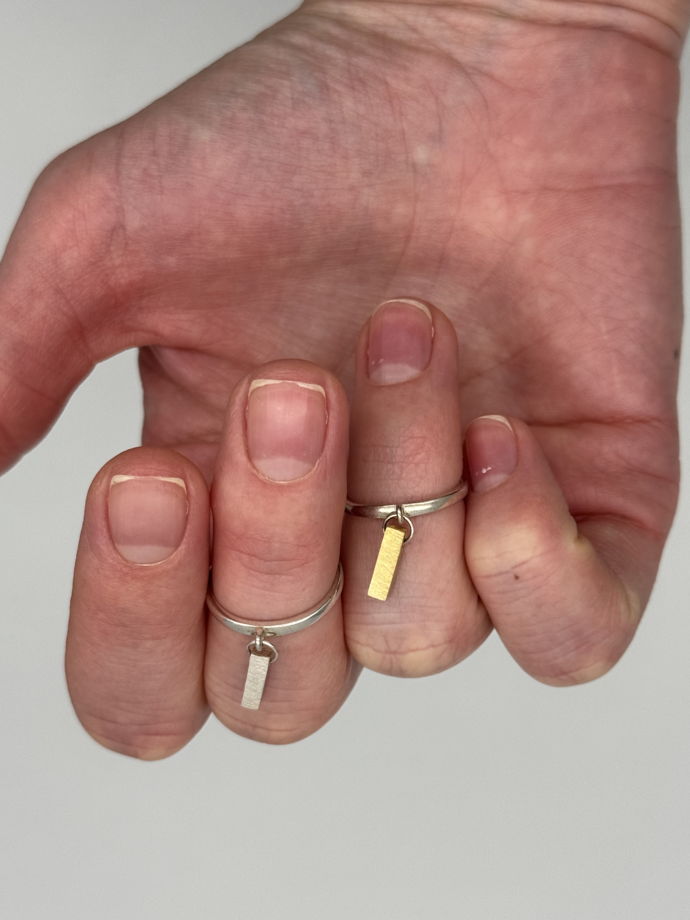 Кулон СЛИТОК из серебра