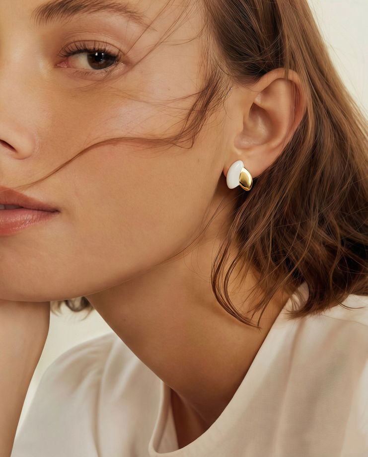 Серьги пусеты «Росток»