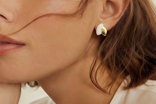 Серьги пусеты «Росток»