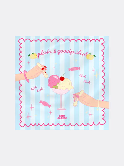 платок из искусственного шелка gelato & gossip club
