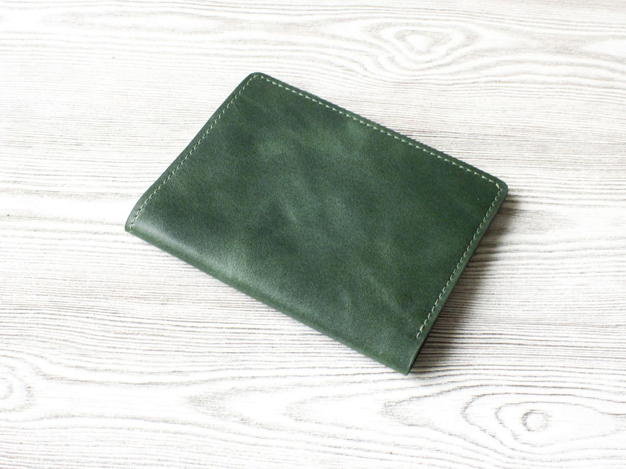 Портмоне ручной работы, из натуральной кожи, для CТС, карт и банкнот
