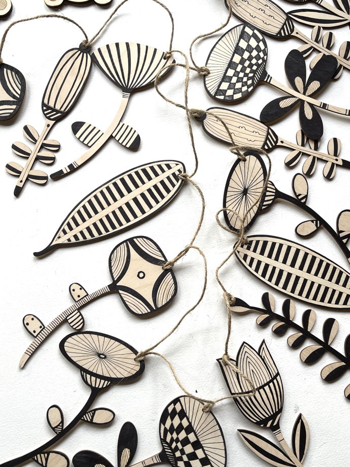 Творческий набор из дерева "Чудо-цветы"