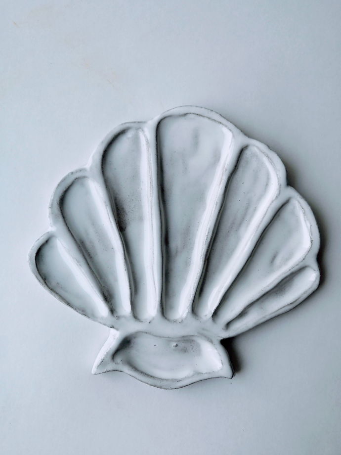 Белая керамическая палитра ручной работы для акварели