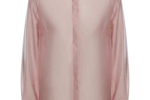 Рубашка полупрозрачная из хлопка с вискозой