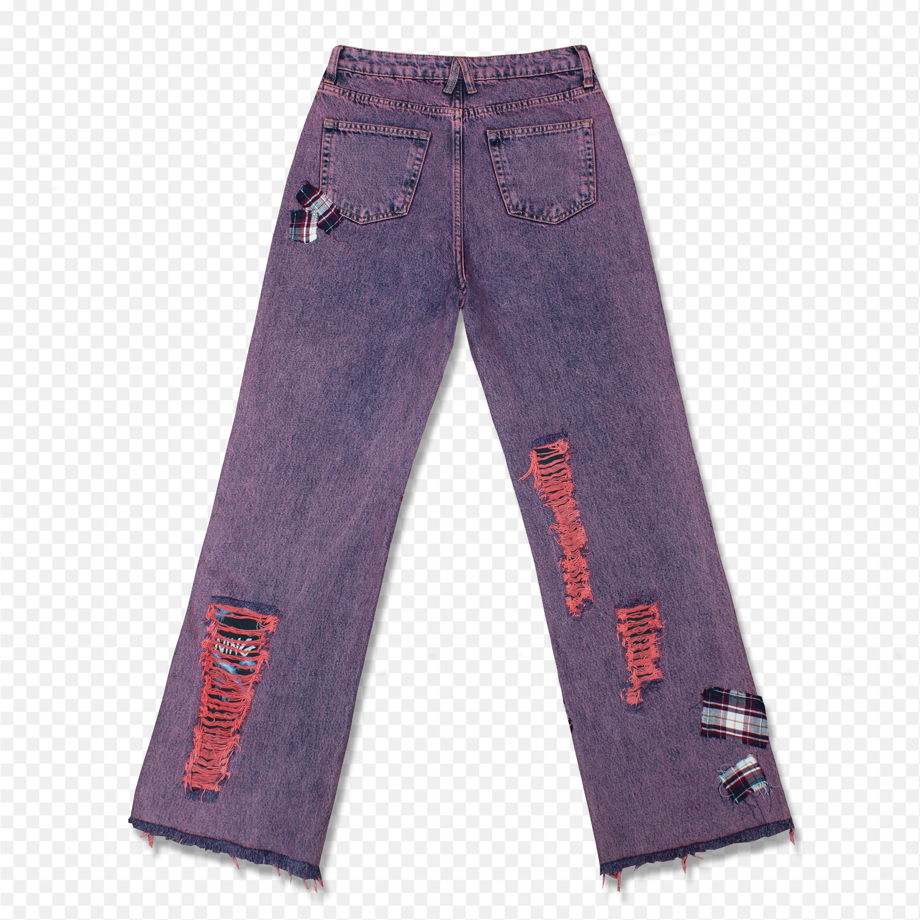 Кастомизированные рваные джинсы «Quartz»