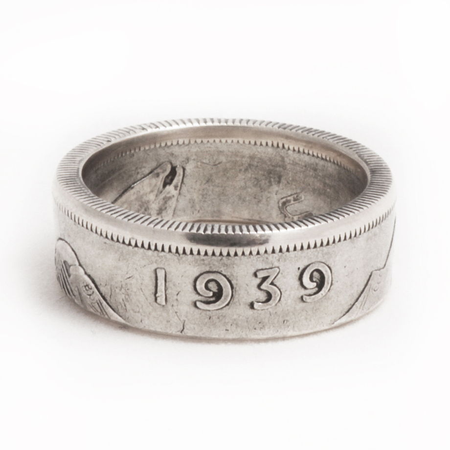 Кольцо из монеты - Ирландия 1 шиллинг (новый тип)