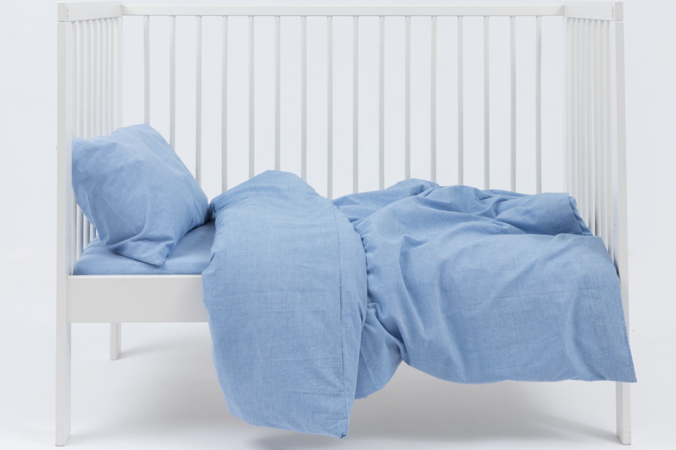 Комплект детского постельного белья из вареного хлопка Sininen
