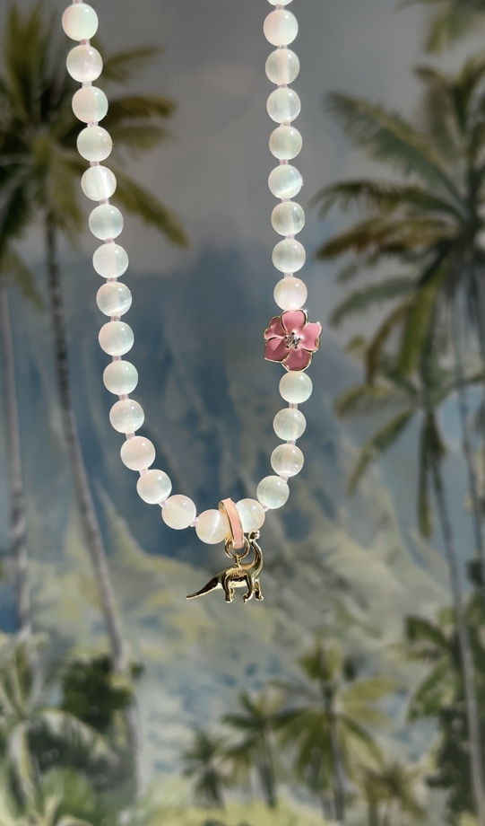Колье с селенитом LEI DINOS WAIKIKI
