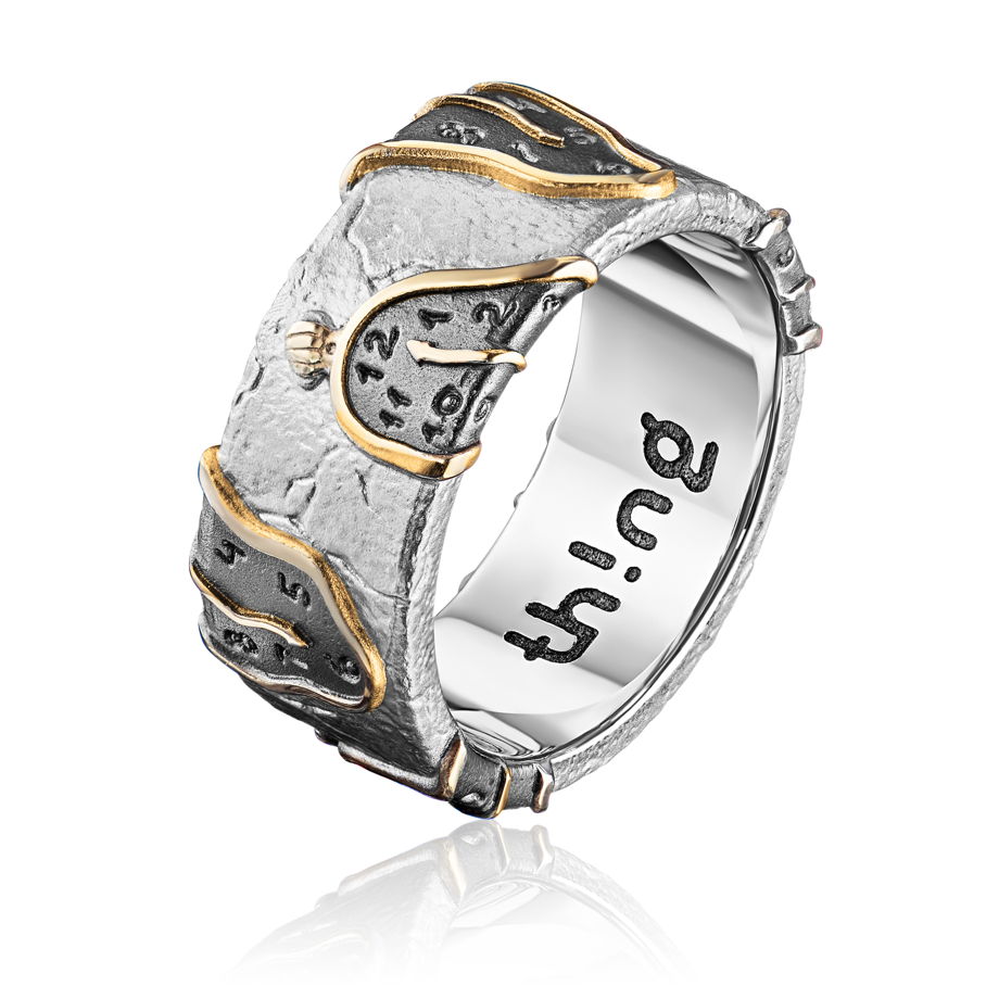 Дизайнерское серебряное кольцо DALI'S VOL.2 BLACK