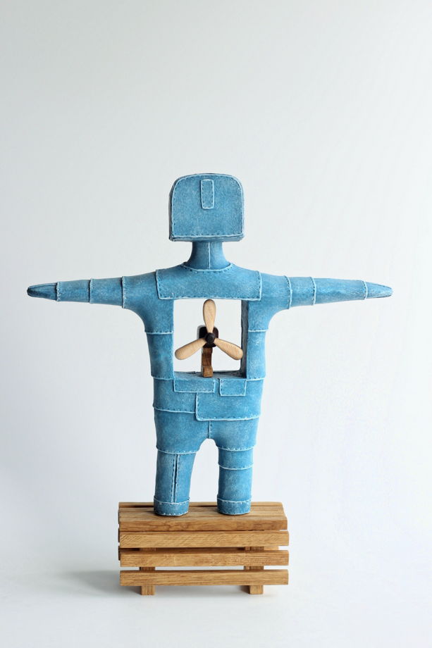 Скульптура "Пилот" (синий вариант)