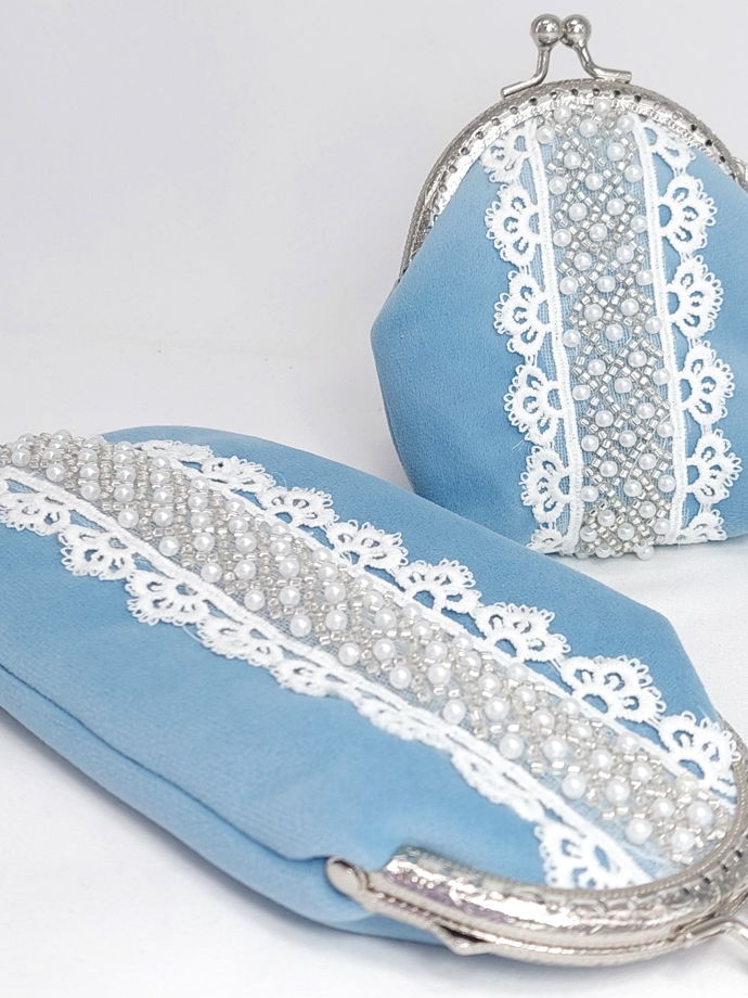 Женский кошелек велюр