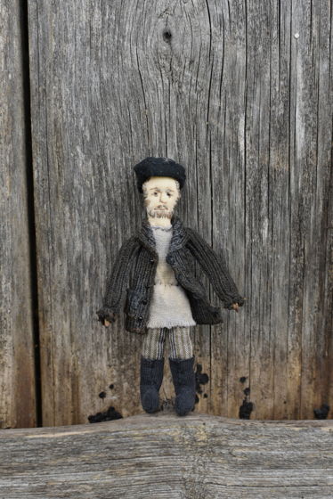 Текстильная кукла "Мужичок" из серии "Пёрышки"