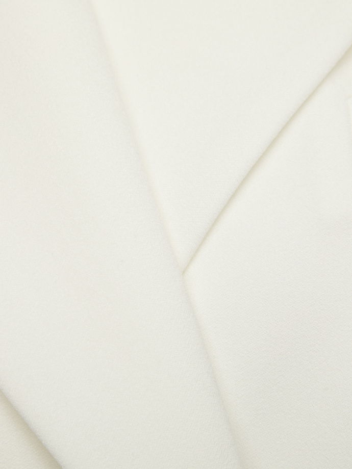 Двубортный жилет с объемными плечами, белый