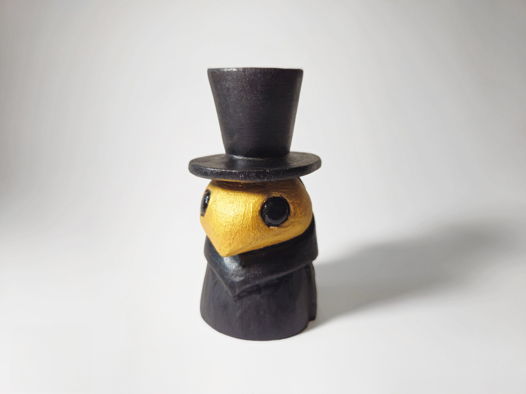 Деревянные статуэтки "Чумной доктор"