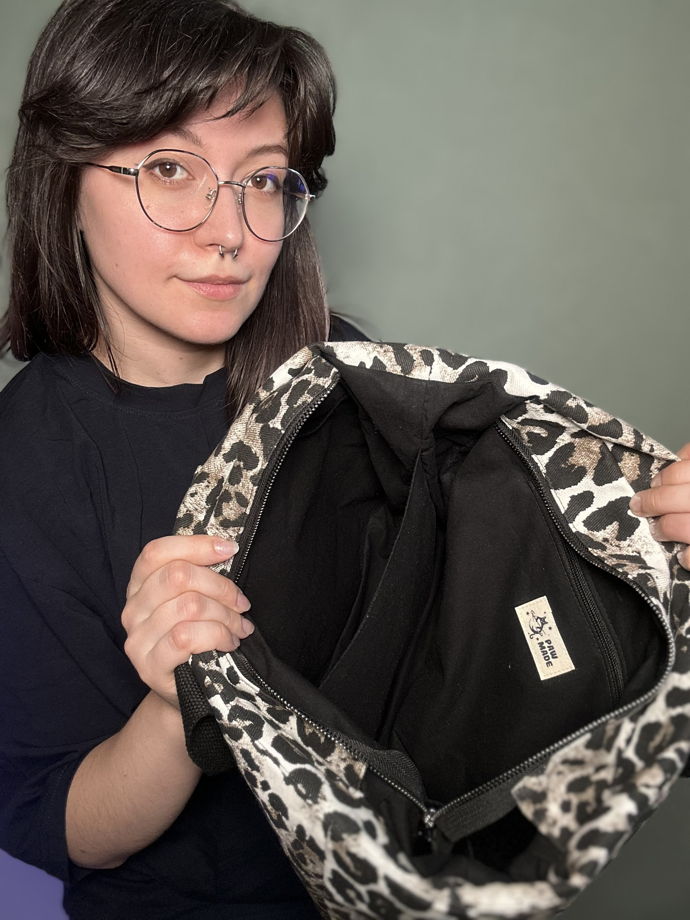 Сумочка Городская леопардовая