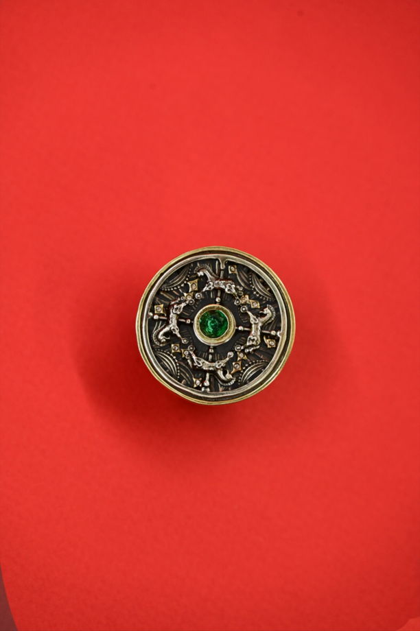 Кольцо "Карусель" в мельхиоре