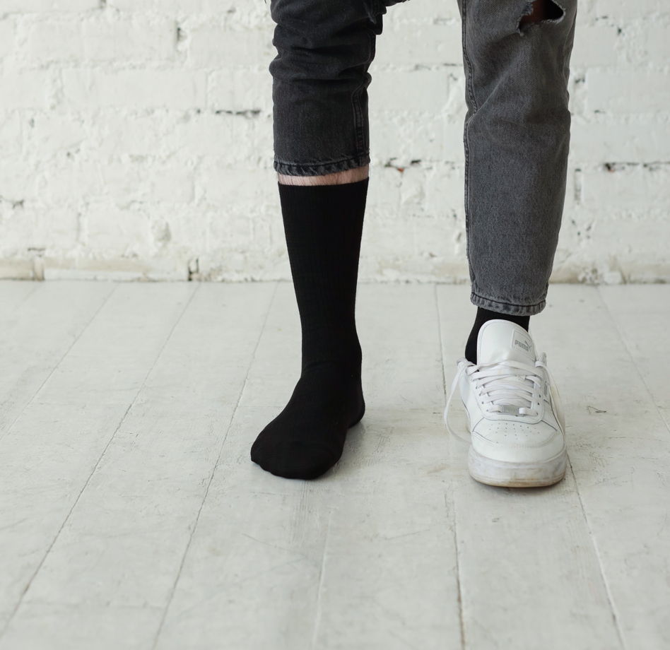 Носки хлопковые премиальной коллекции черные