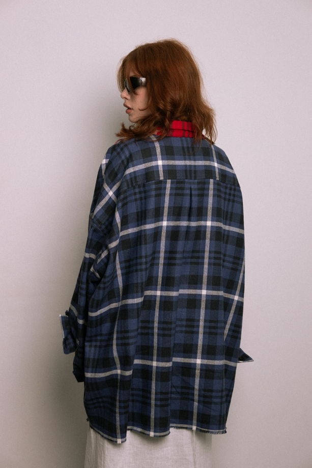 Рубашка двойная с бахромой