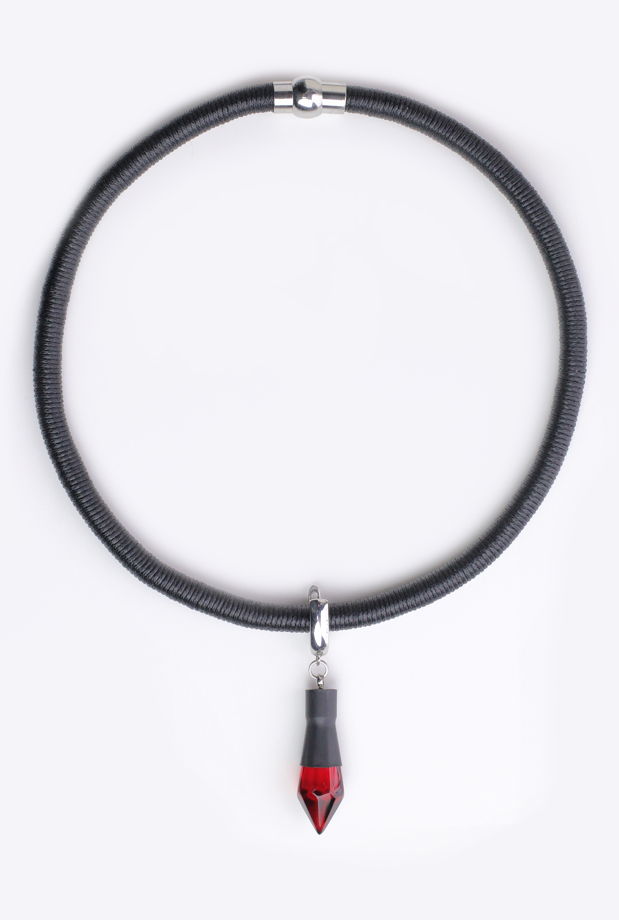 Серьги хрусталь резина мини