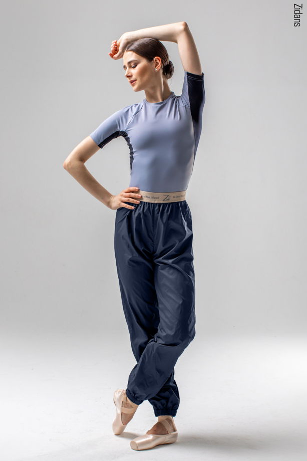 Разогревающие штаны-сауна в цветах черный, черная глазурь, синий, синяя глазурь и графитовый для спорта / йоги / фитнеса