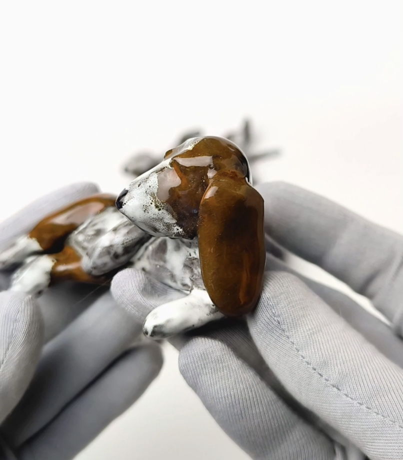 Статуэтки собаки бассеты и корги