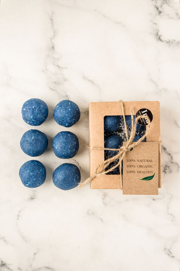 Голубые конфеты с натуральными сублимированными водорослями спирулина