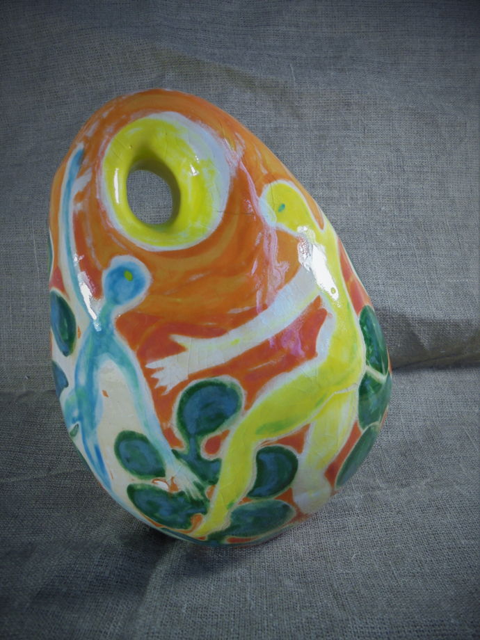 Керамическая интерьерная ваза В потоке