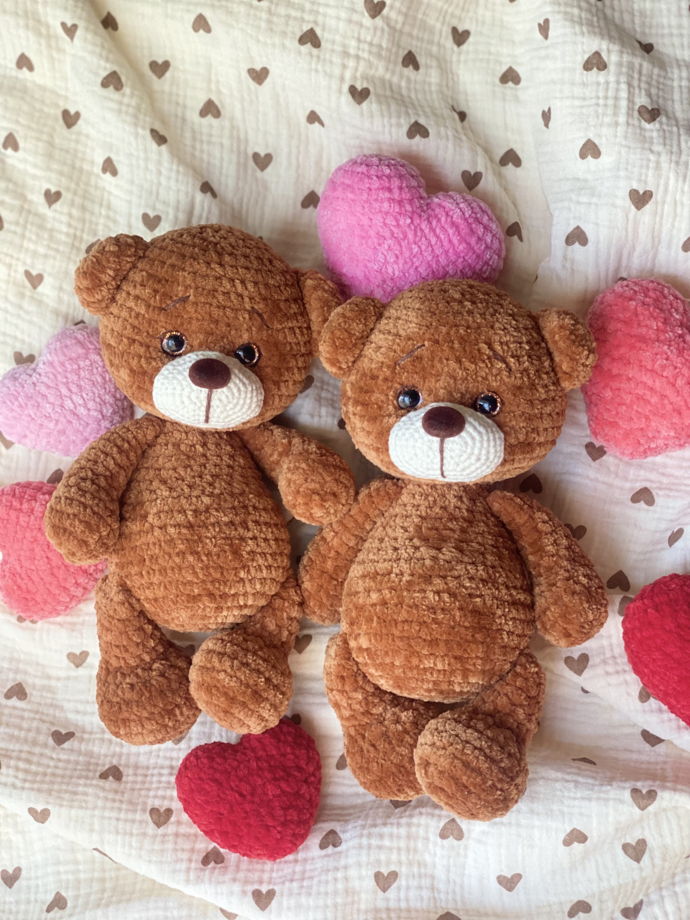 Вязаная игрушка вязаный мишка