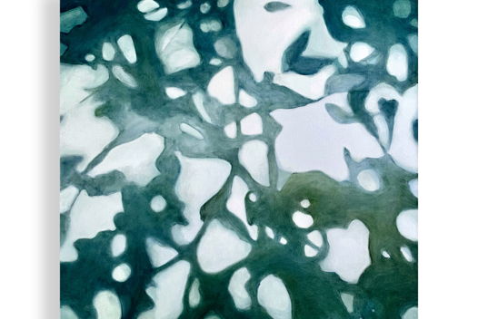 Картина «Изумрудные тени» масляная живопись.