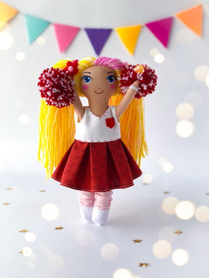 Игровая кукла для девочки "Чирлидерша"