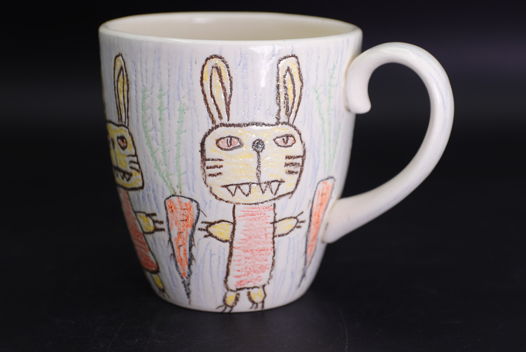 кружка с зубастыми Зайчиками