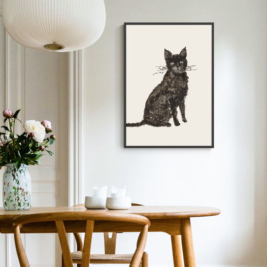 Постер с котиком "Барашек", 50х70 см