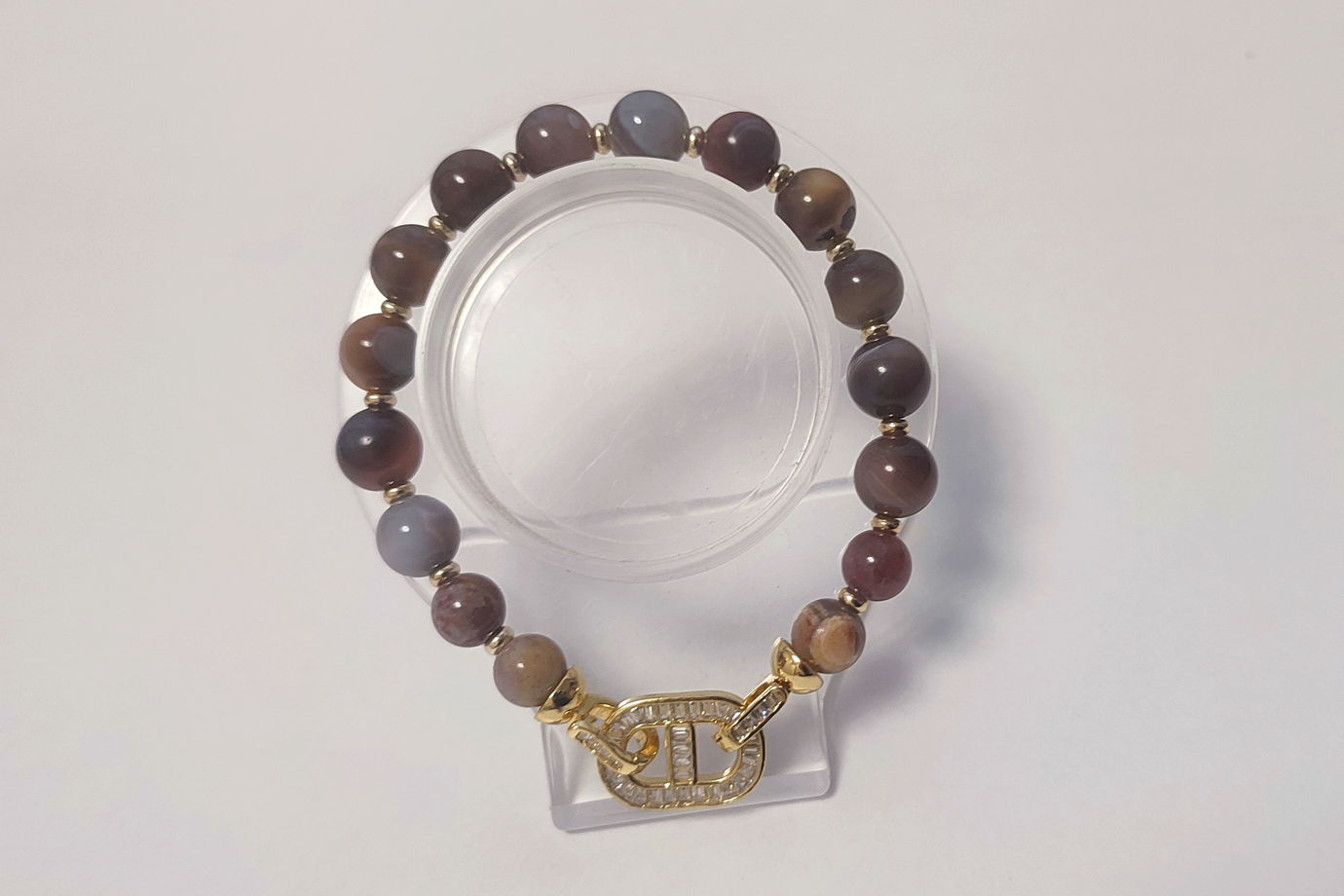 Браслет из агата Ботсваны