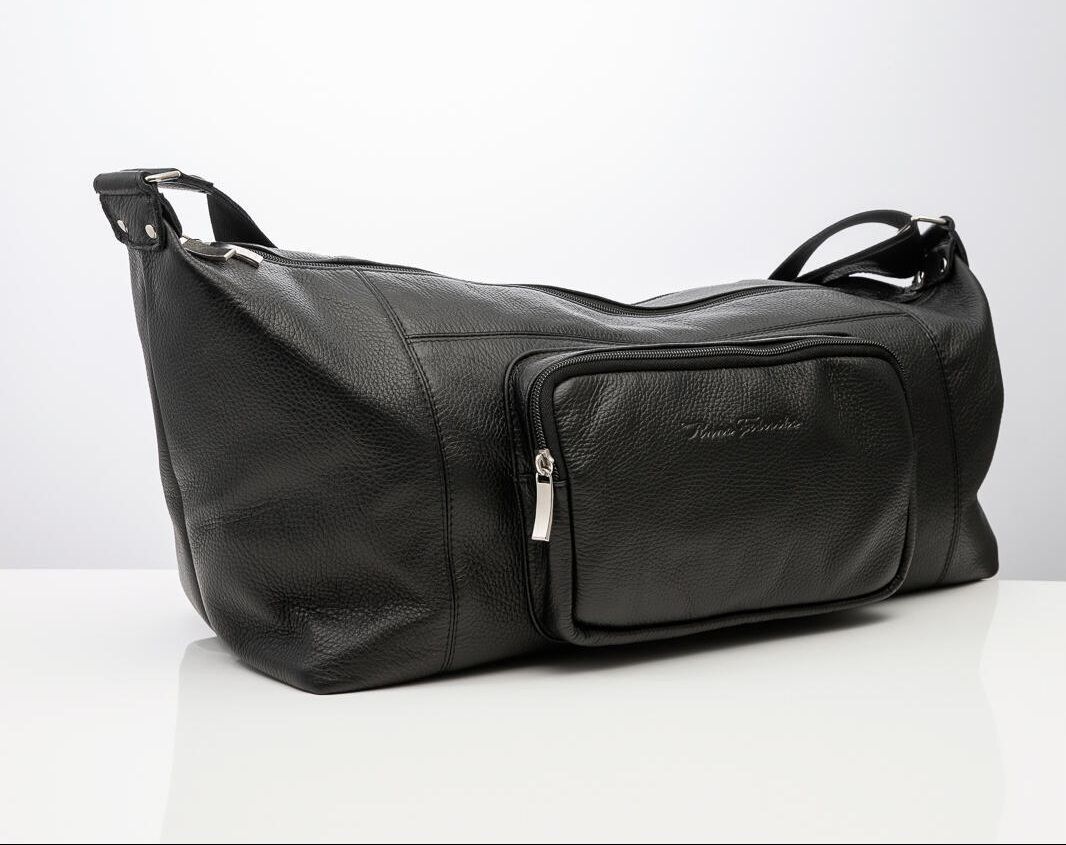 Кожаная спортивная сумка