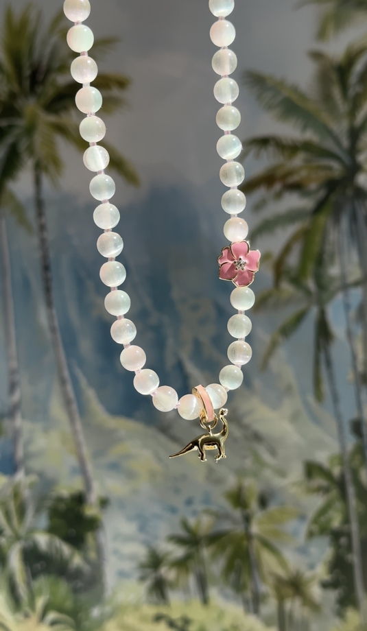 Колье с селенитом LEI DINOS WAIKIKI
