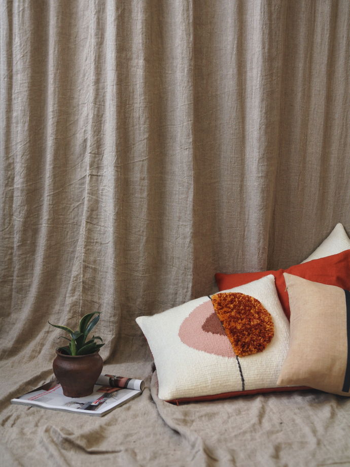 Декоративный тканный чехол на подушку с modern принтом от My.Cozy.