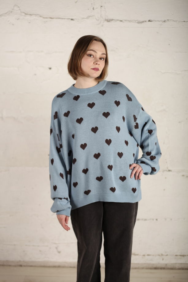 Джемпер с сердцами