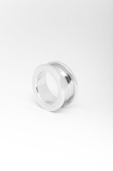 Кольцо Катушка из серебра.